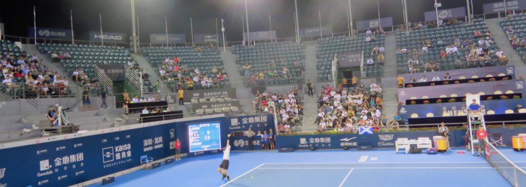 Andy Murray at the Shenzhen Longgang Sports Centre