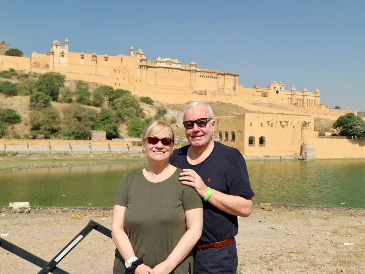 Sue and Colin at the Amber Fort