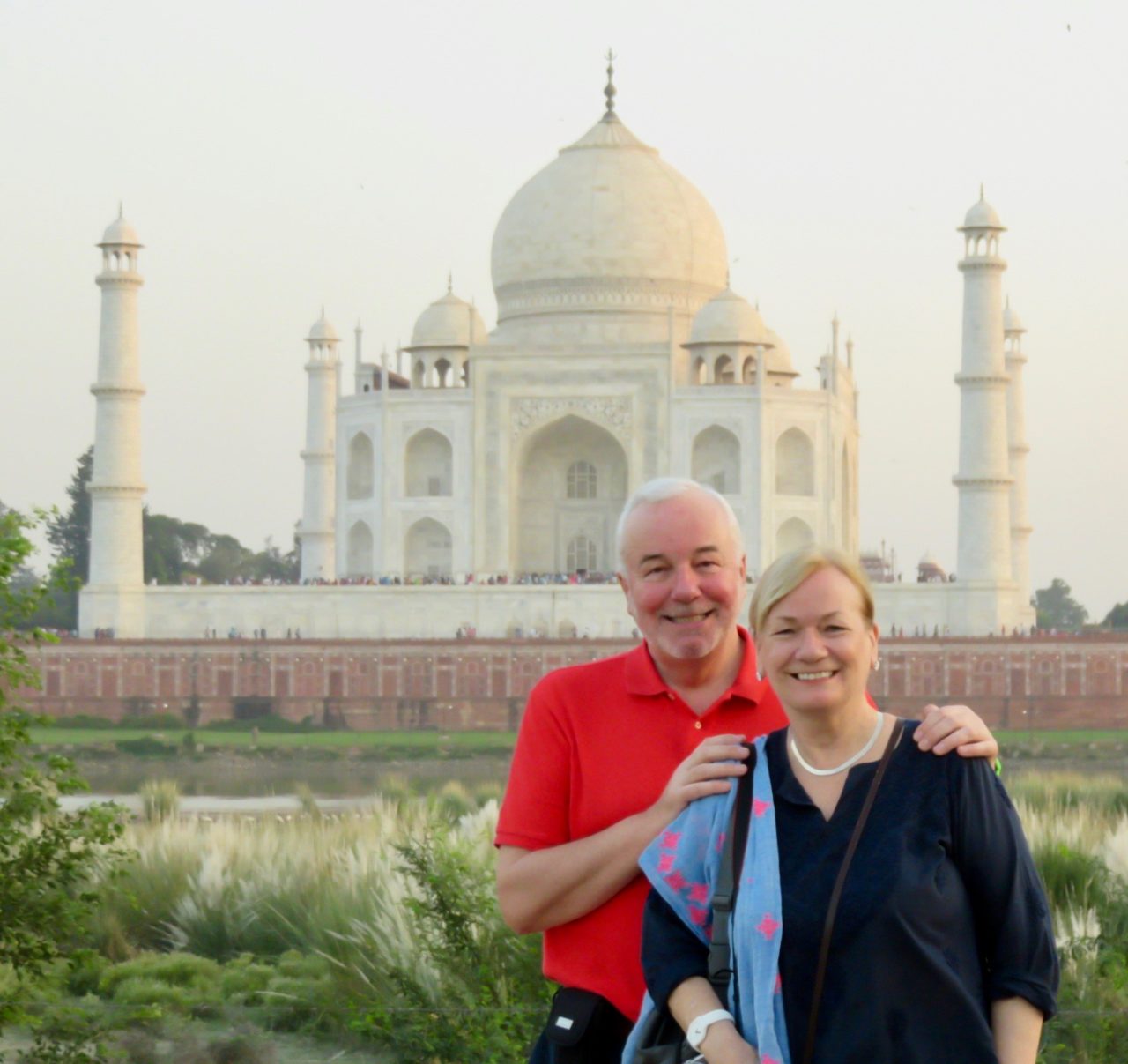 Colin and Sue at the Taj Mahal