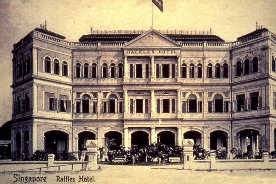Old print of Raffles
