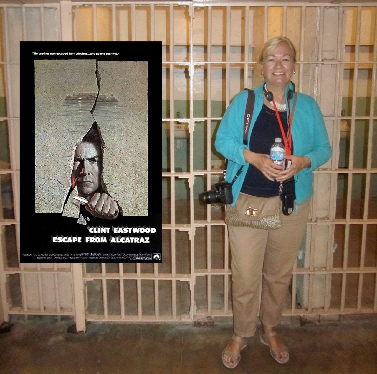 Sue at Alcatraz