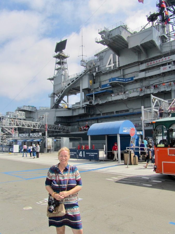 Sue at USS Midway