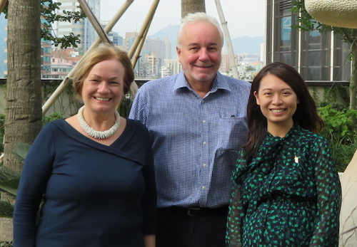 Sue, Colin with Venisa Chu