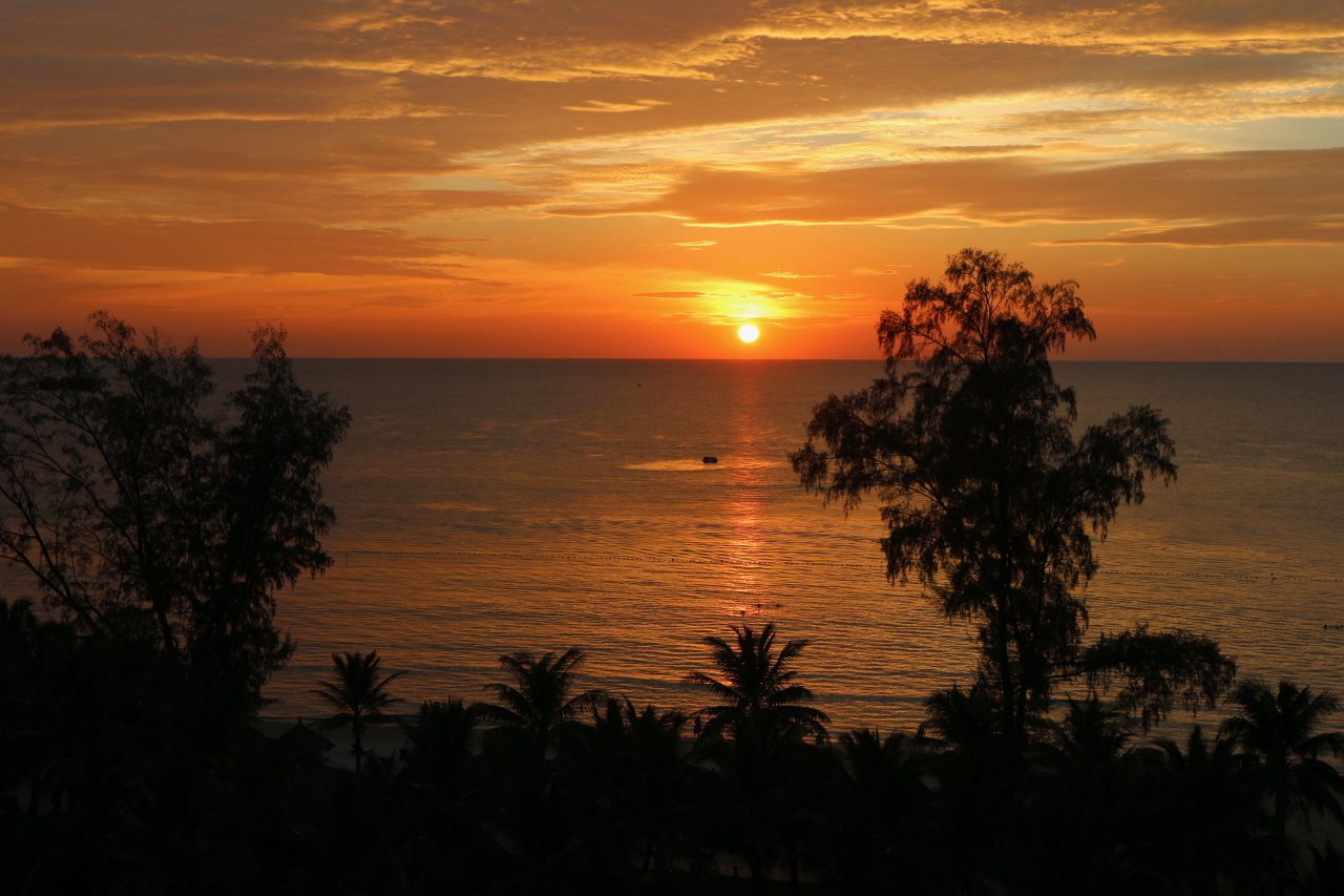 Sunset over Bai Dai Beach