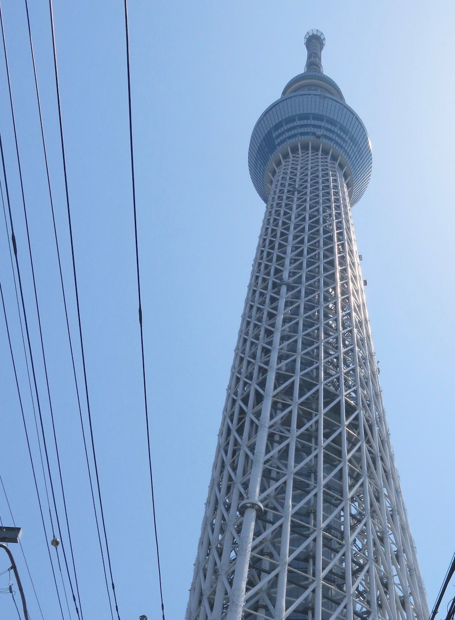 Skytree from ground