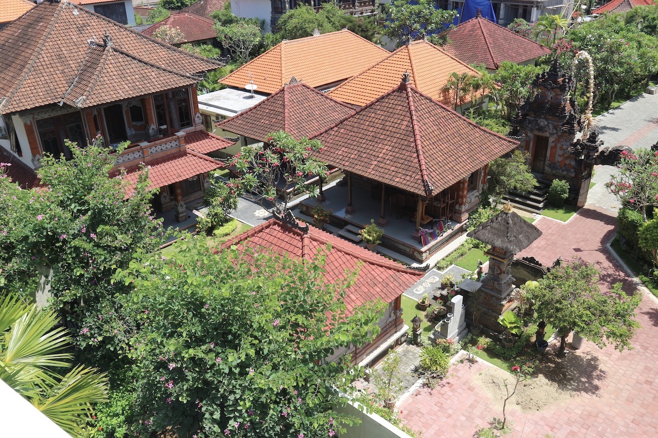 View of a Balinese home from our hotel walkway