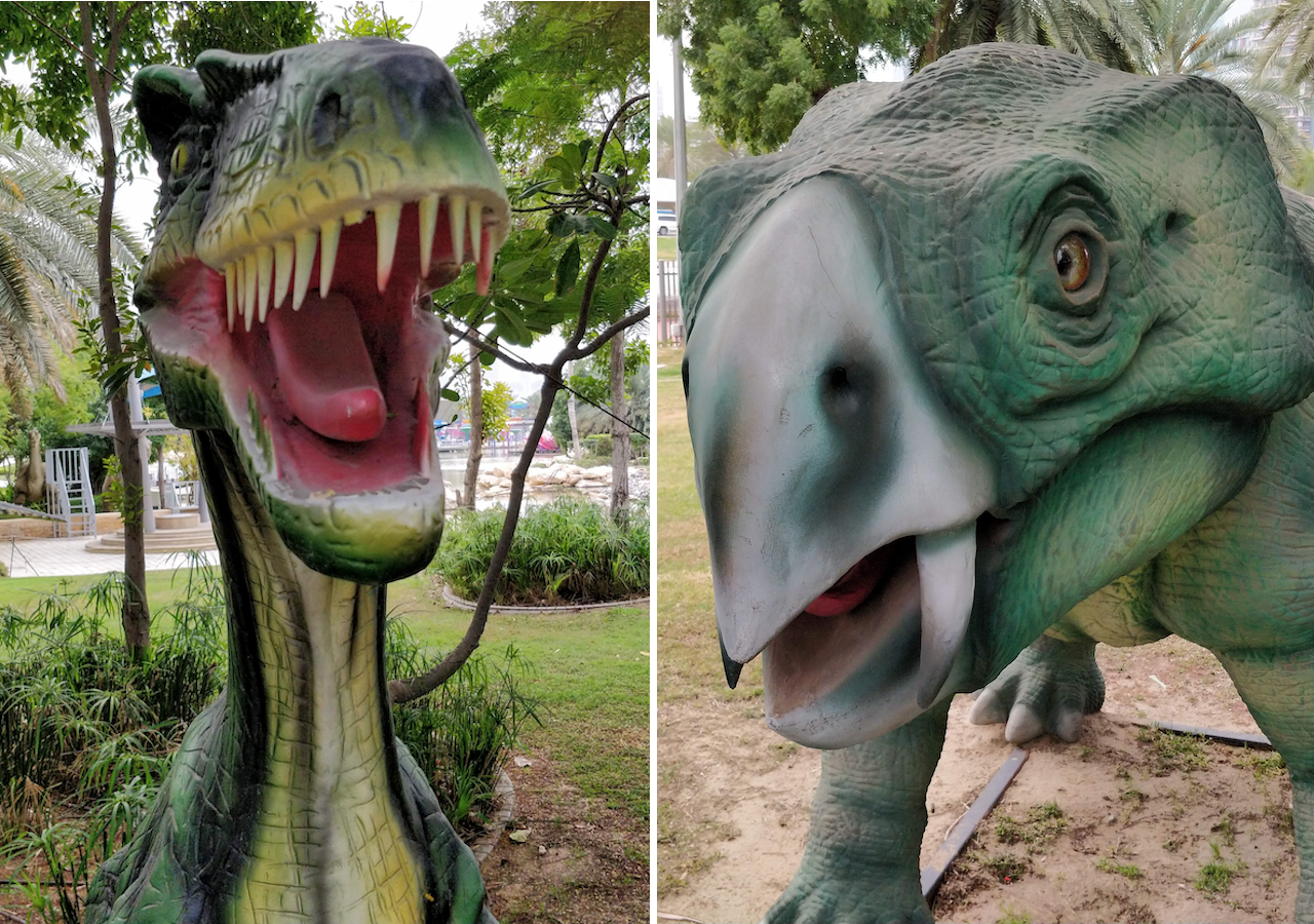 Dinosaur close-ups