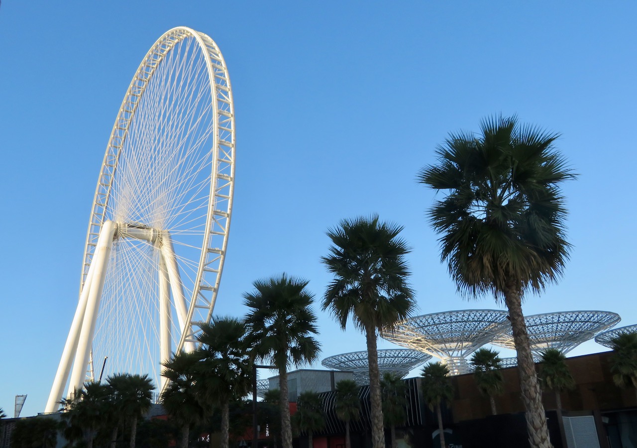 Wheel with trees