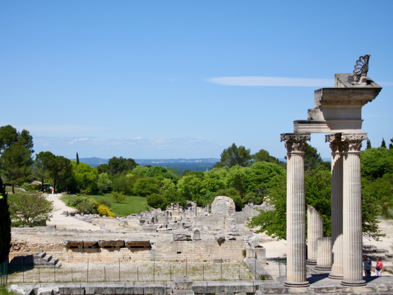 Looking across Glanum