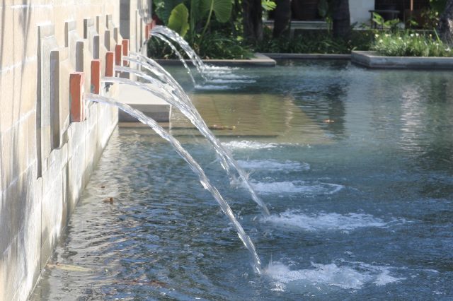 Calming water features are everywherer