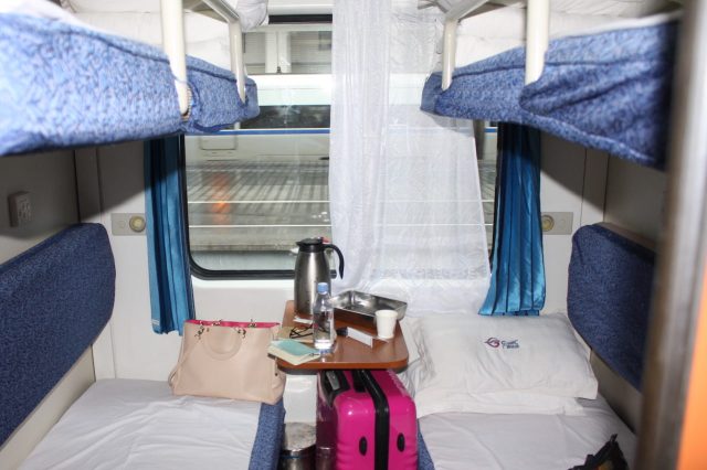 China by train: Good for two, cramped for four