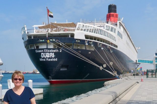 Stern view of the QE2