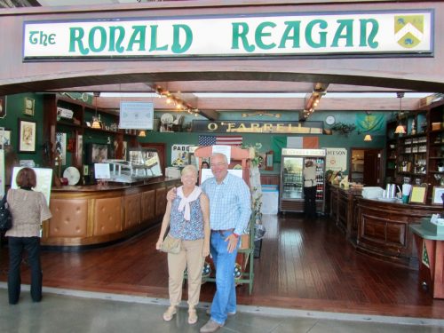 Sue and Colin at the bar