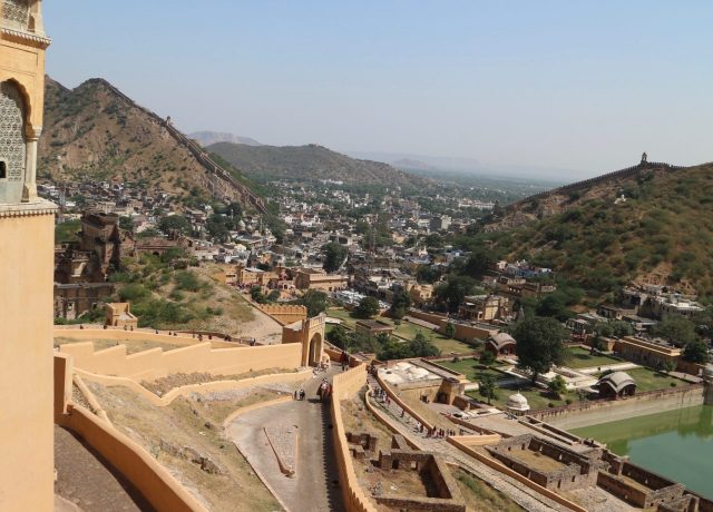 View from Amber Fort parapets